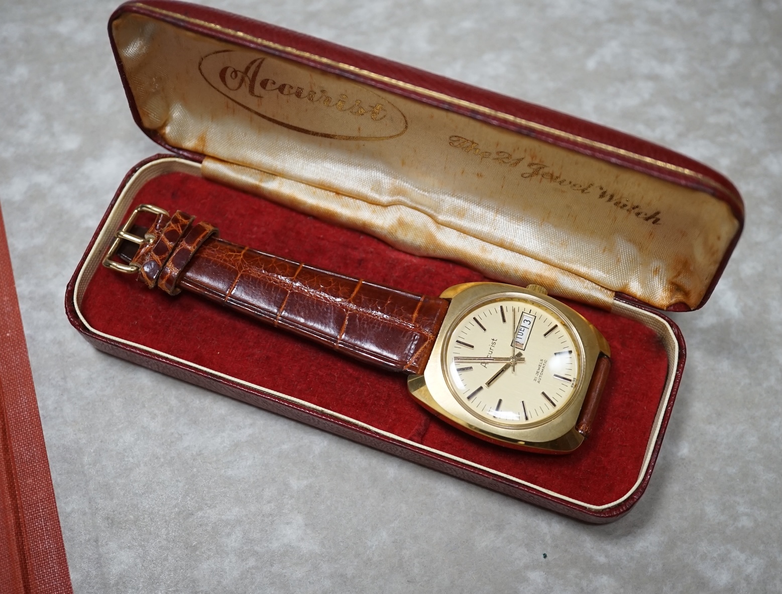 A collection of assorted wrist watches, pocket watch movements etc. and a boxed Waltham stop watch. Condition - poor to fair